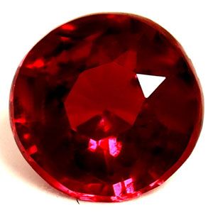 0.54 Karat Brillant Form Ruby Gemstone