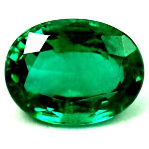 1.64 Karat Oval Form Emerald Gemstone