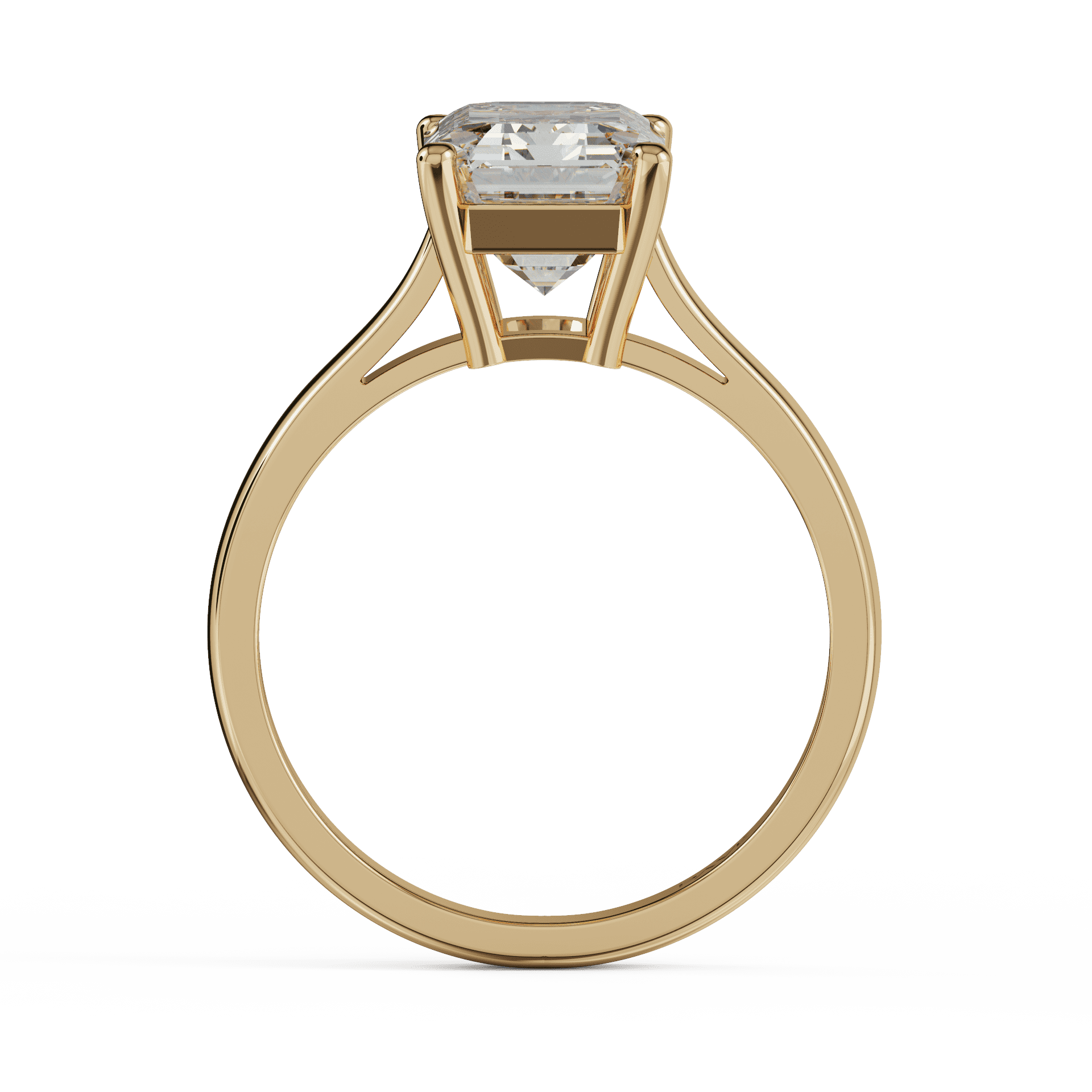 yellow gold - emerald