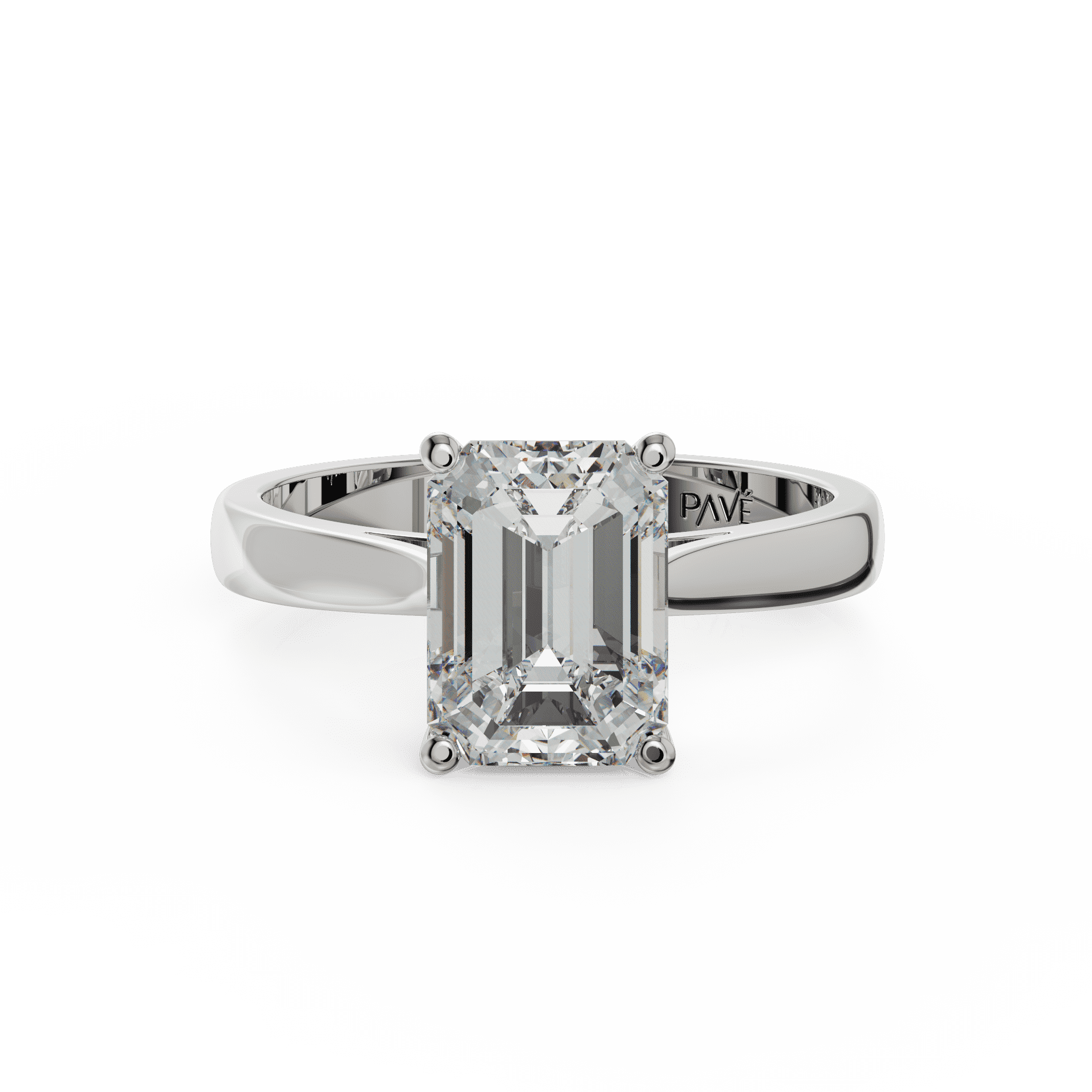 white gold - emerald