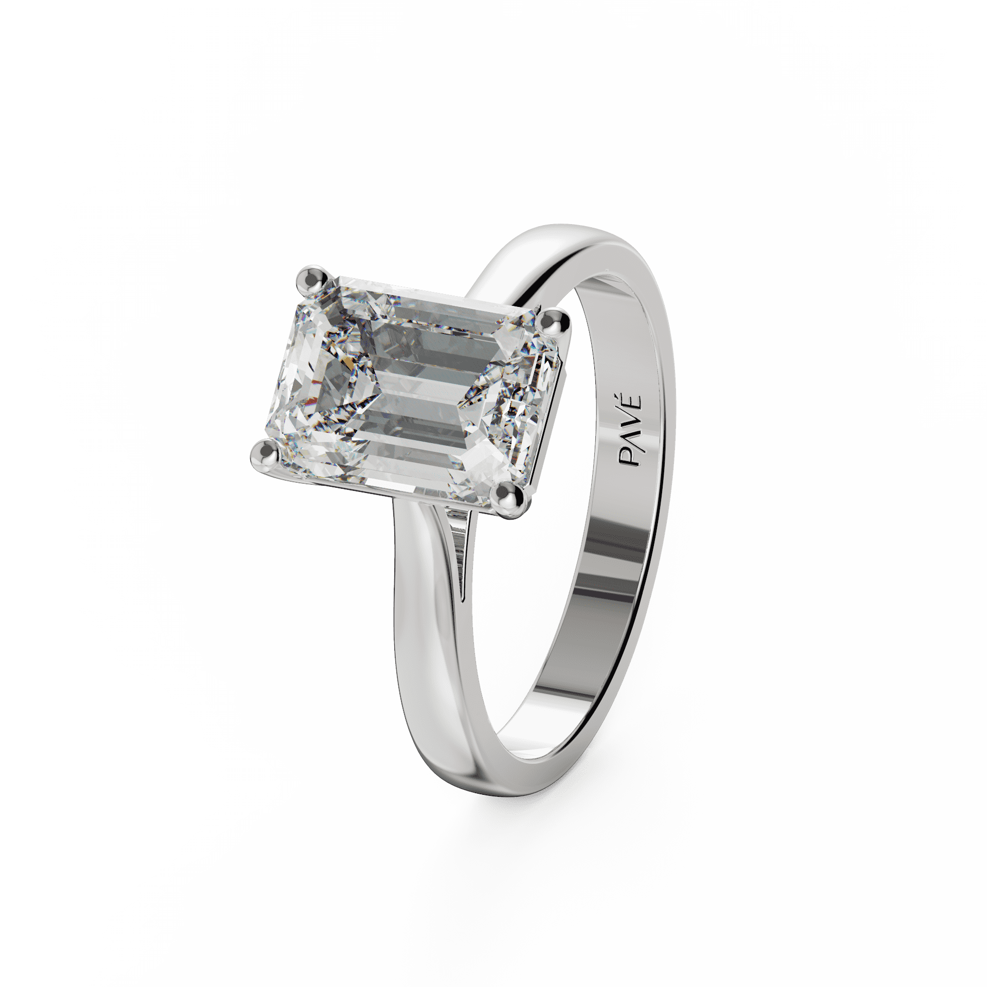 white gold - emerald