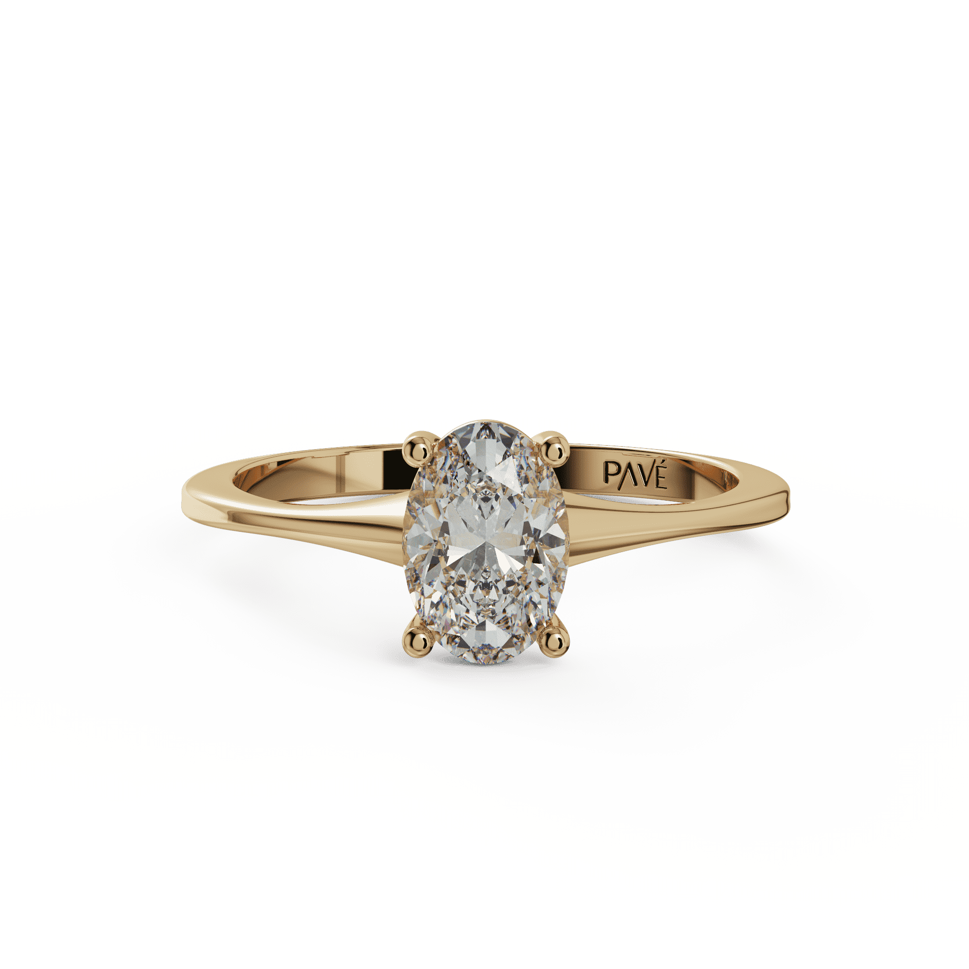 yellow gold - oval