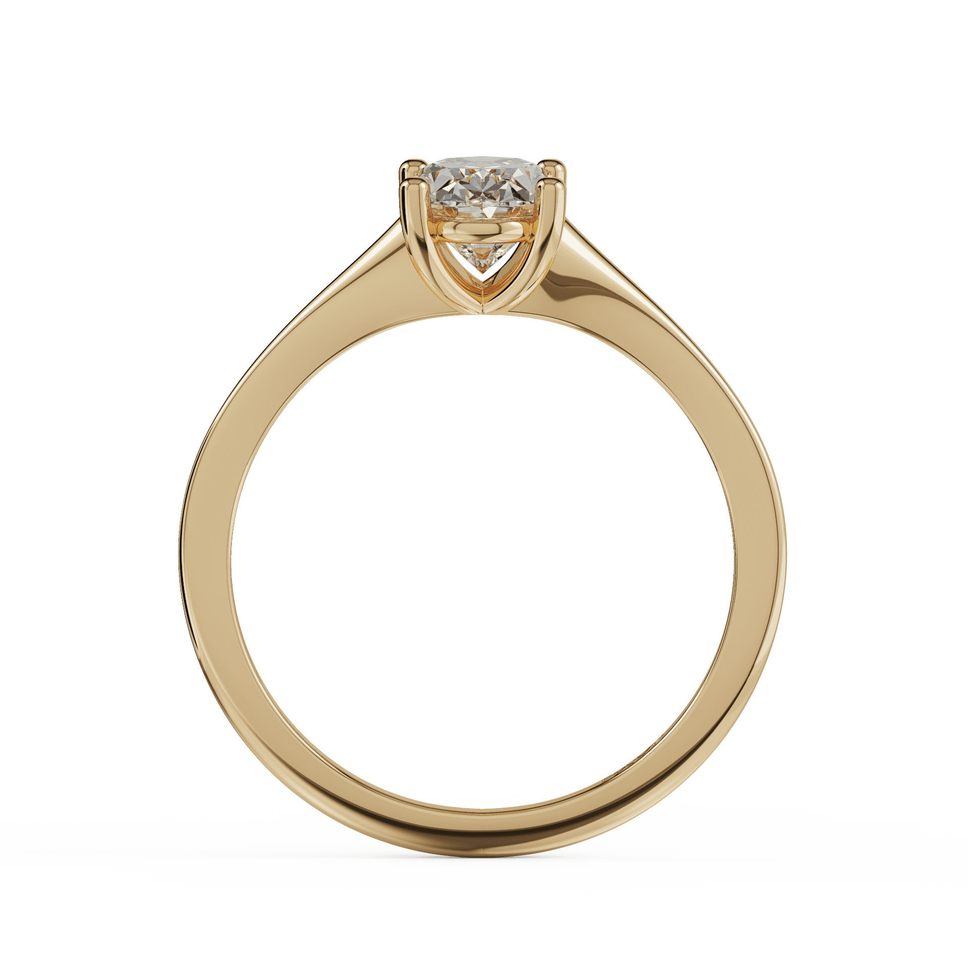 yellow gold - oval