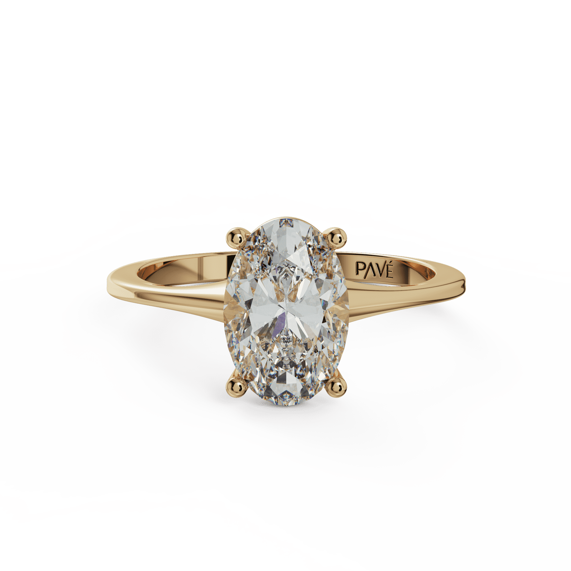 yellow gold - oval