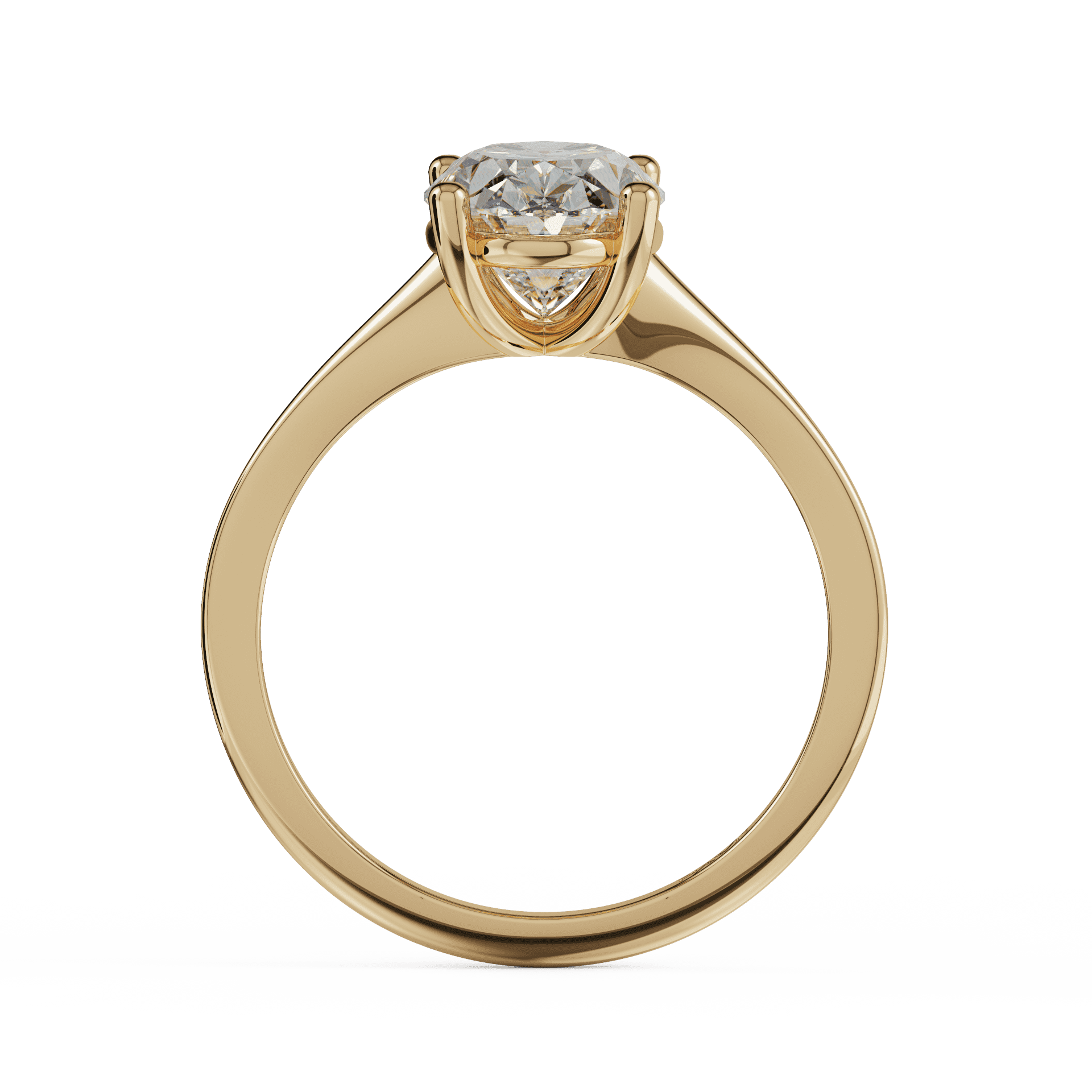 yellow gold - oval