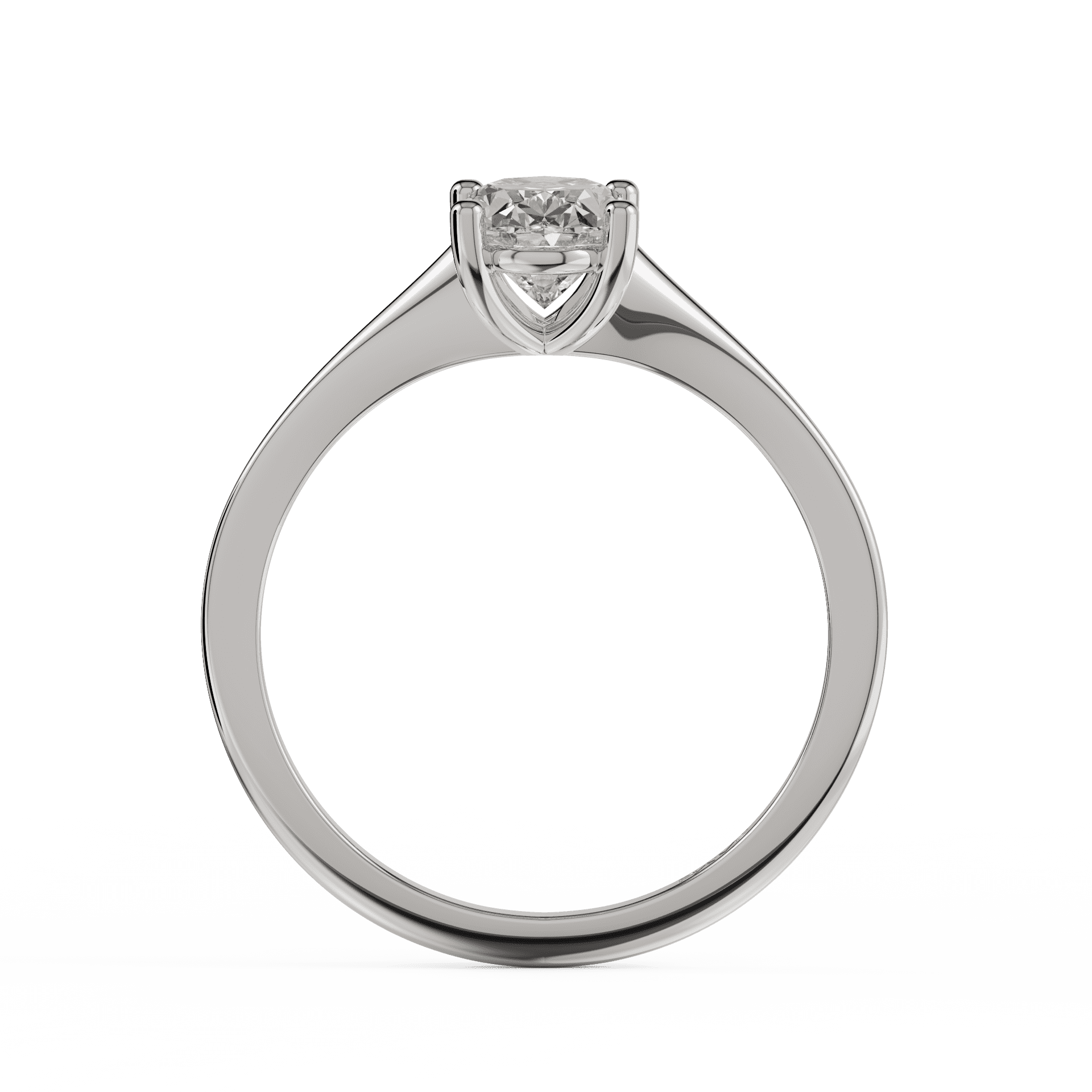 white gold - oval