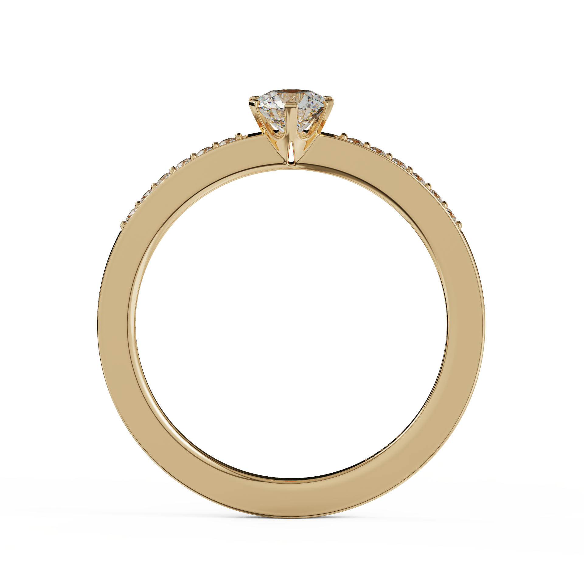 yellow gold - round