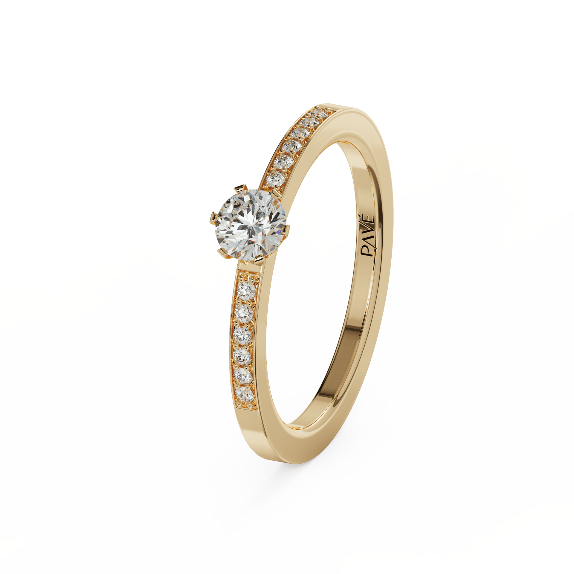 yellow gold - round