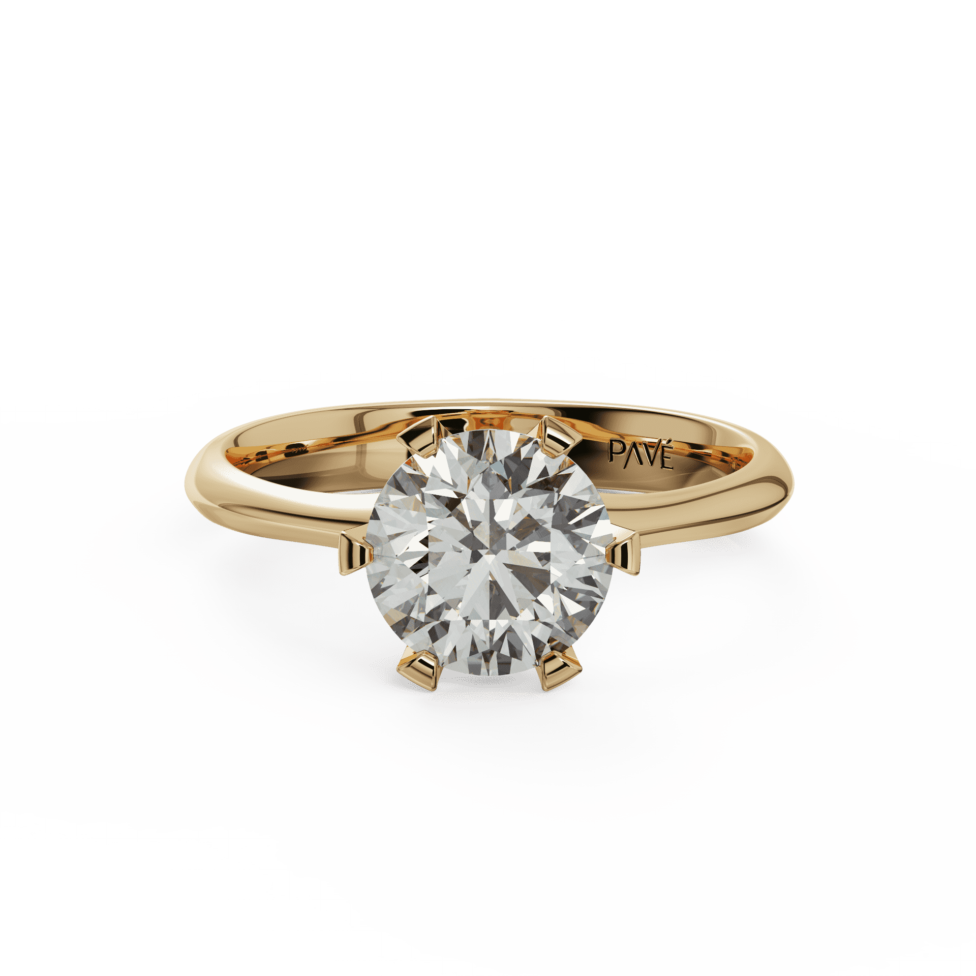 yellow gold - round