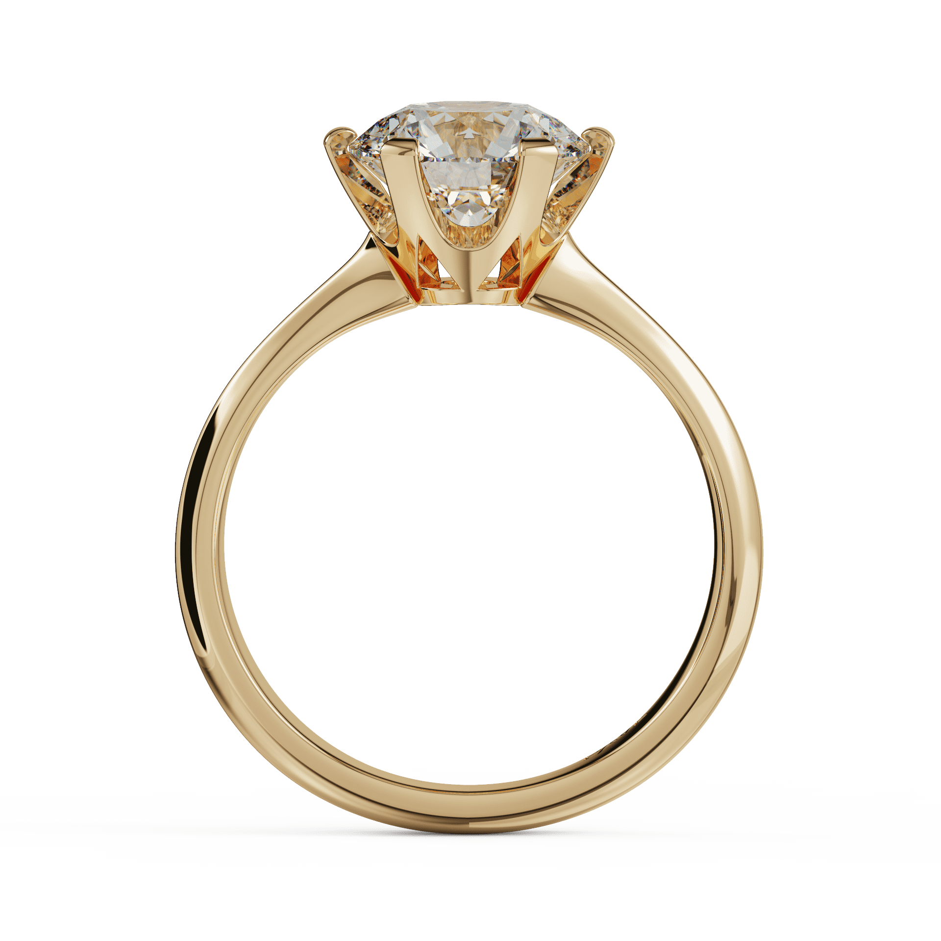 yellow gold - round