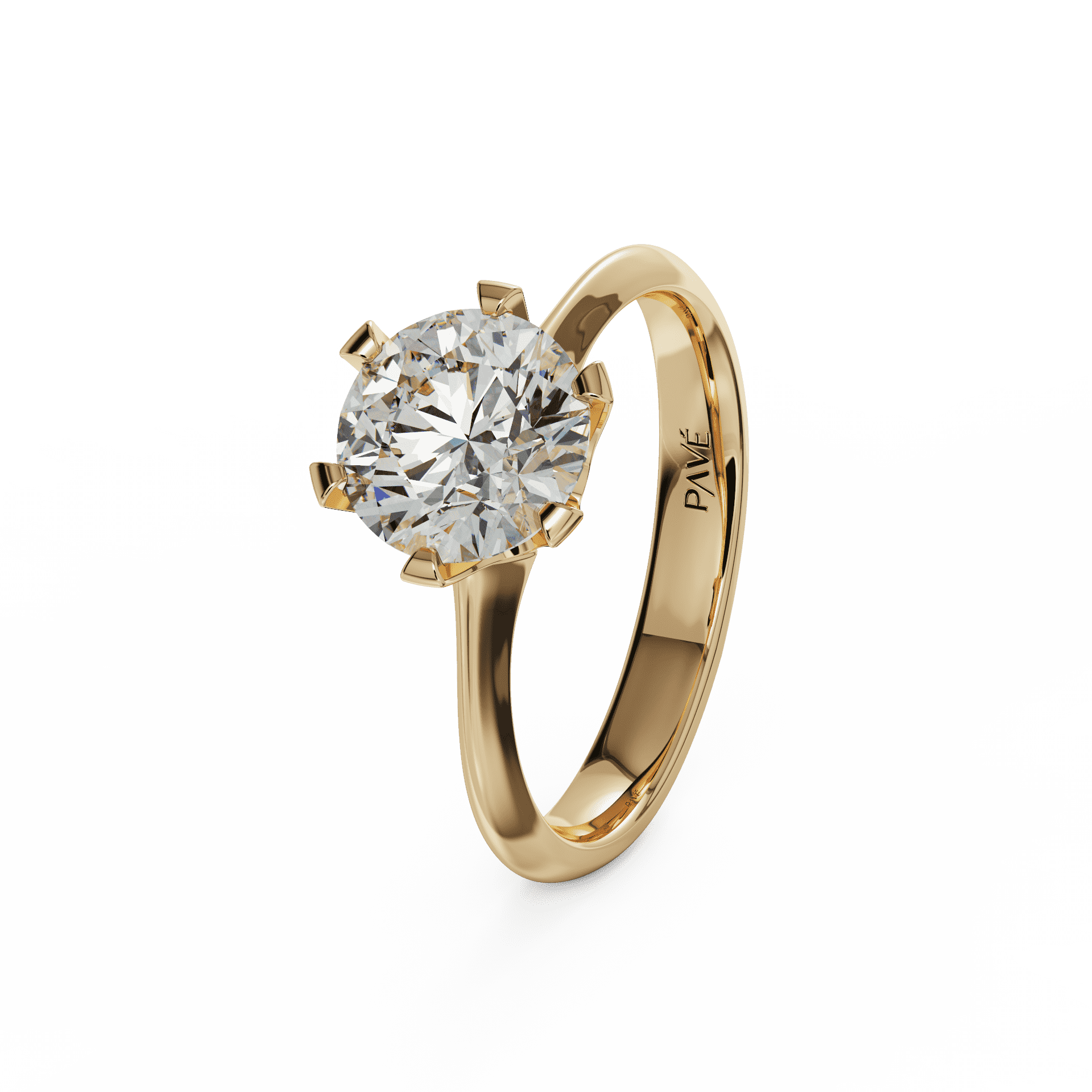 yellow gold - round
