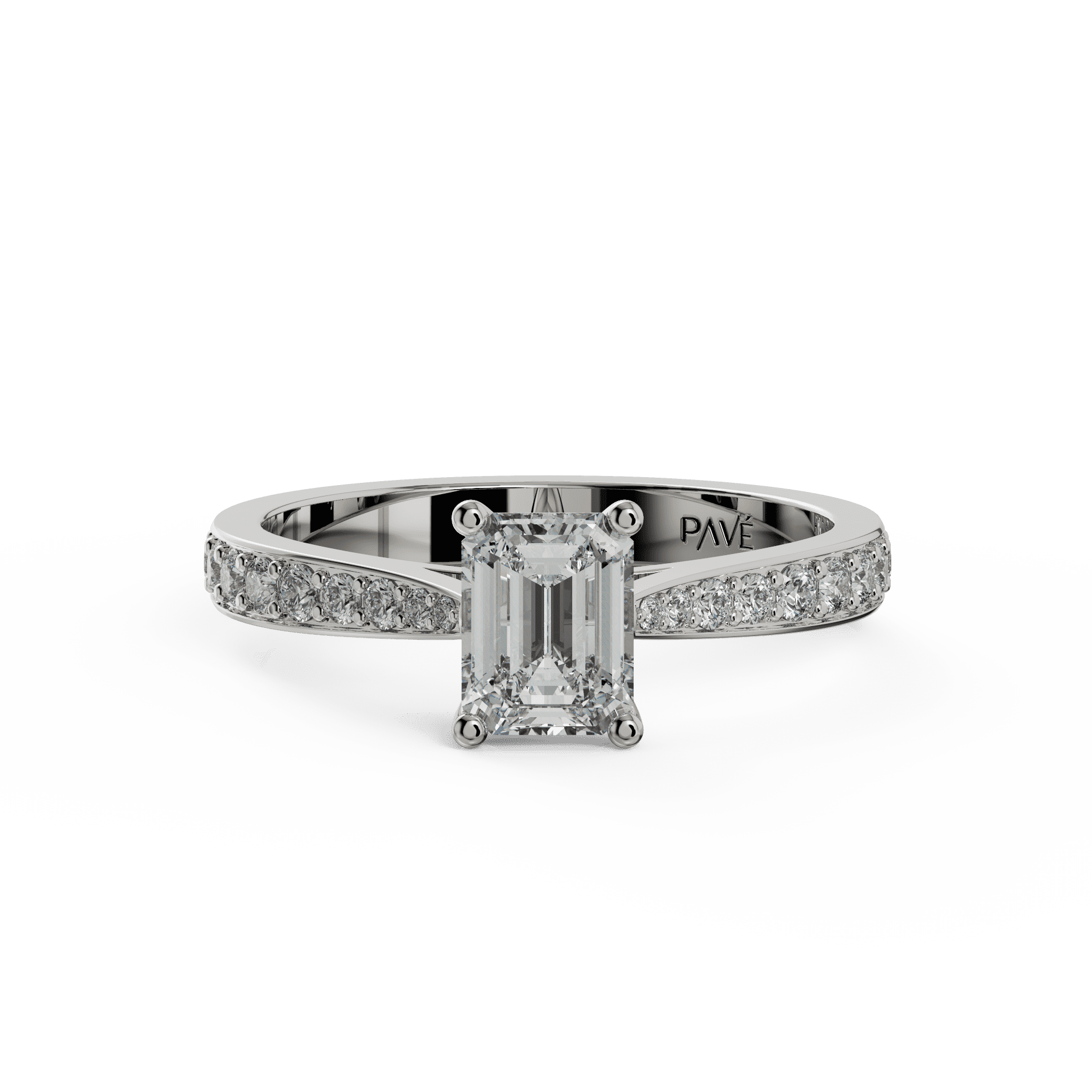 white gold - emerald
