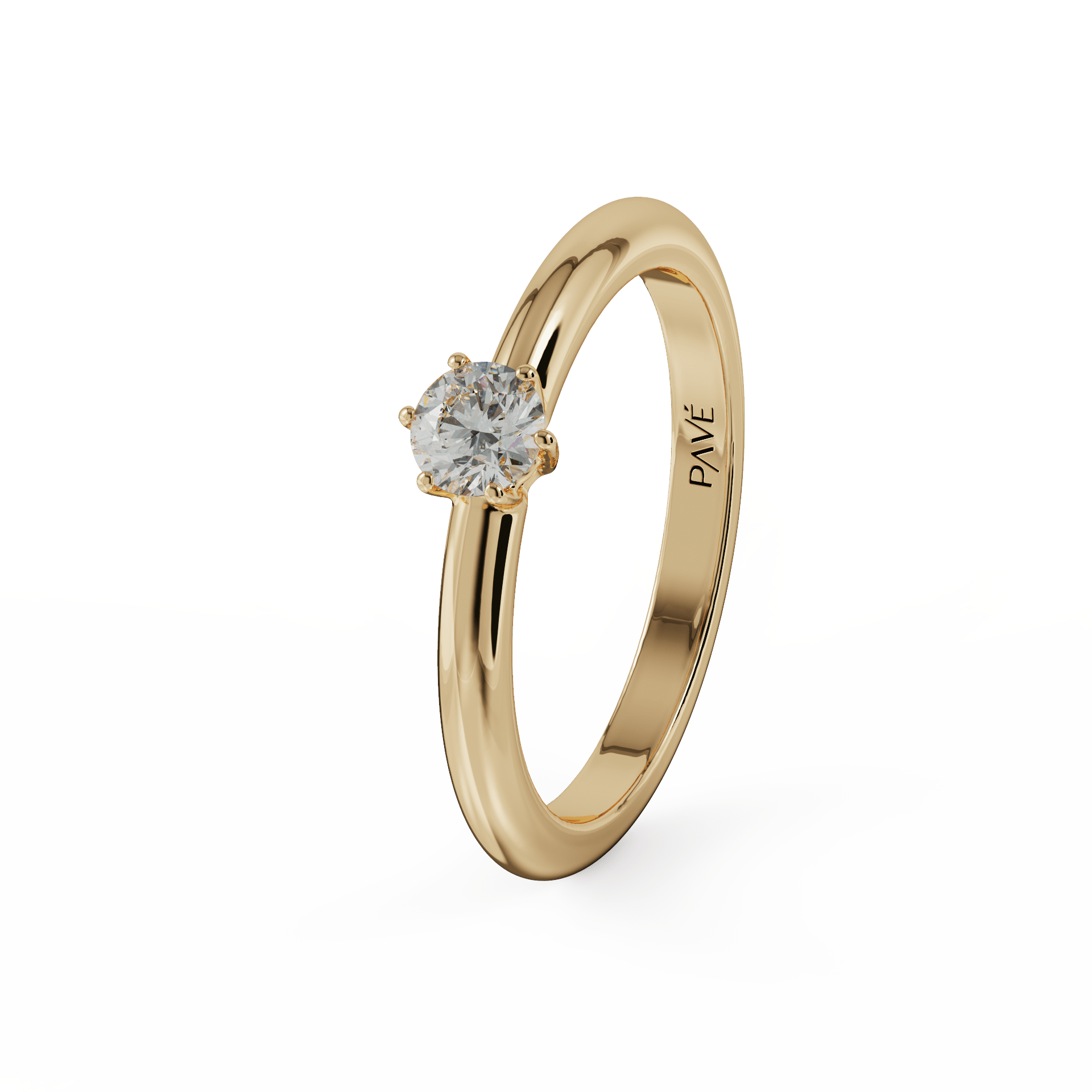 yellow gold - round