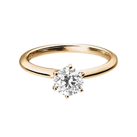 Diamantring Lisbon in Roségold – Farbe G|VS