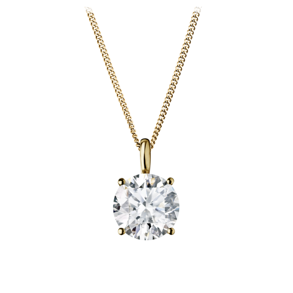 4-Krappenfassung mit 0.82 karat Brillant Form Naturdiamant