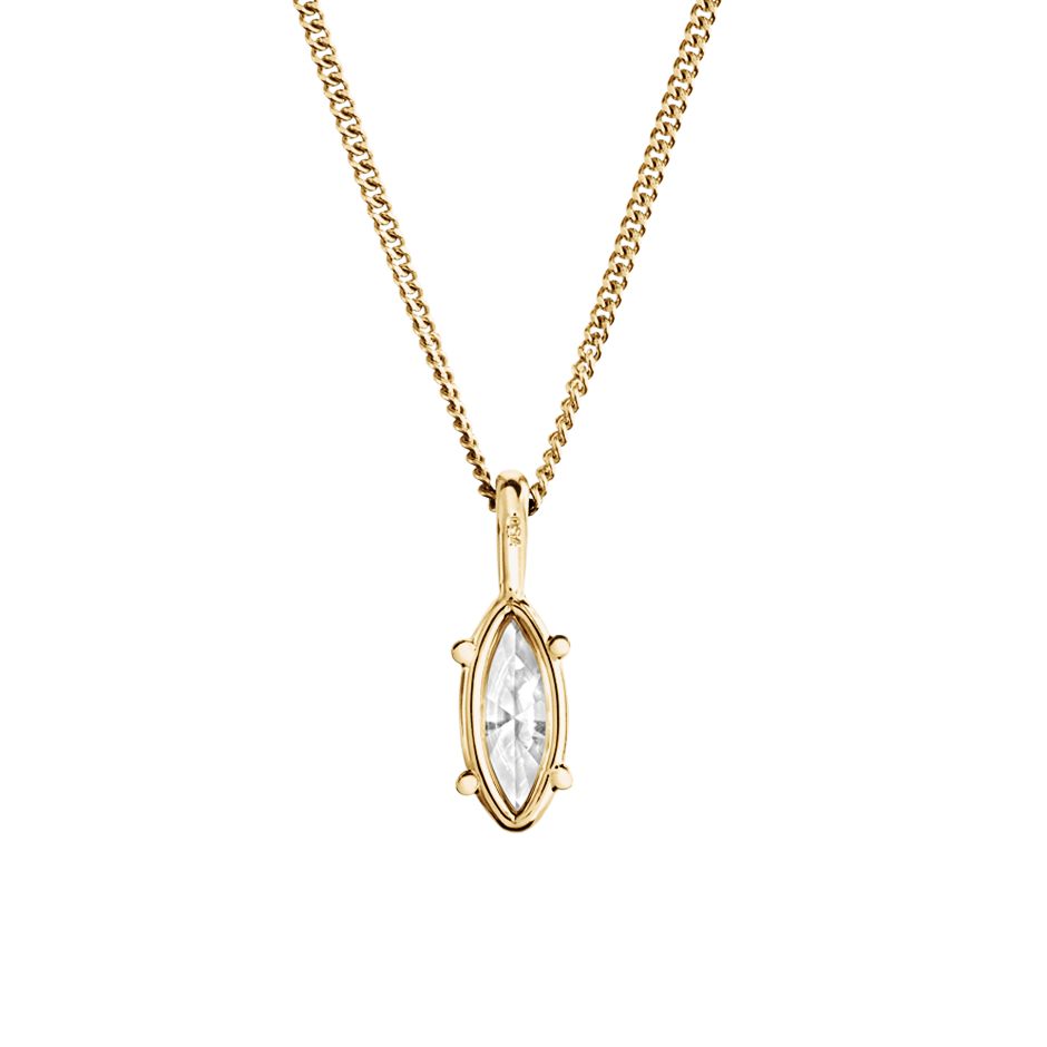 yellow gold - marquise - poliert