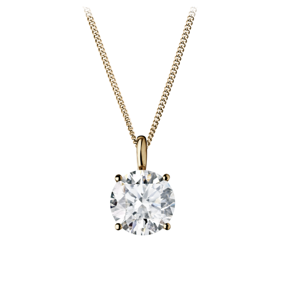 4-Krappenfassung mit 0.18 karat Brillant Form Naturdiamant