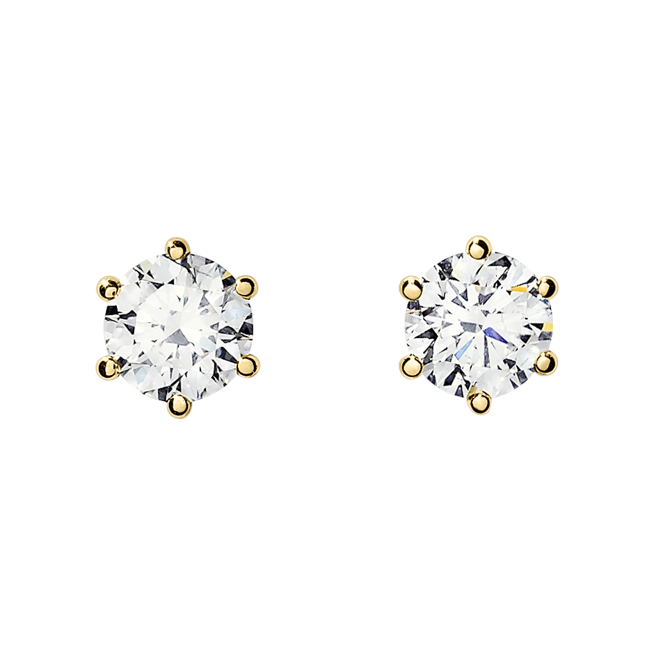 6-Krappenfassung With 1.80 Karat Brillant Form Naturdiamant