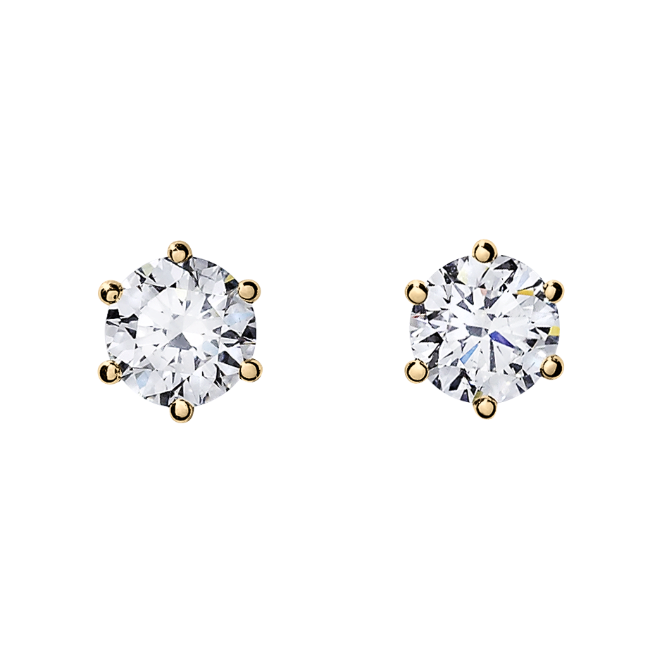 6-Krappenfassung With 1.80 Karat Brillant Form Naturdiamant