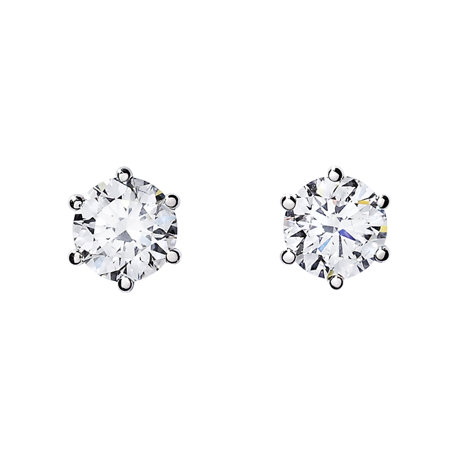 6-Krappenfassung With 1.07 Karat Brillant Form Labordiamant