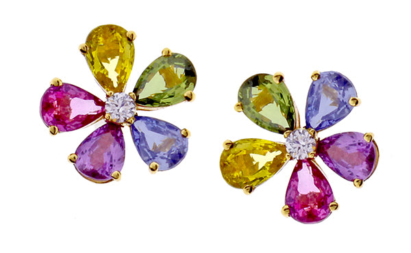 renesim goldohrringe flowers