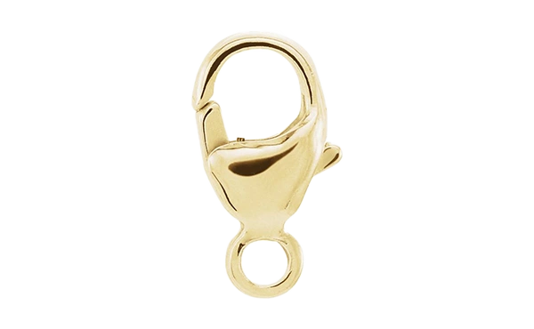 Karabinerverschluss in Gelbgold