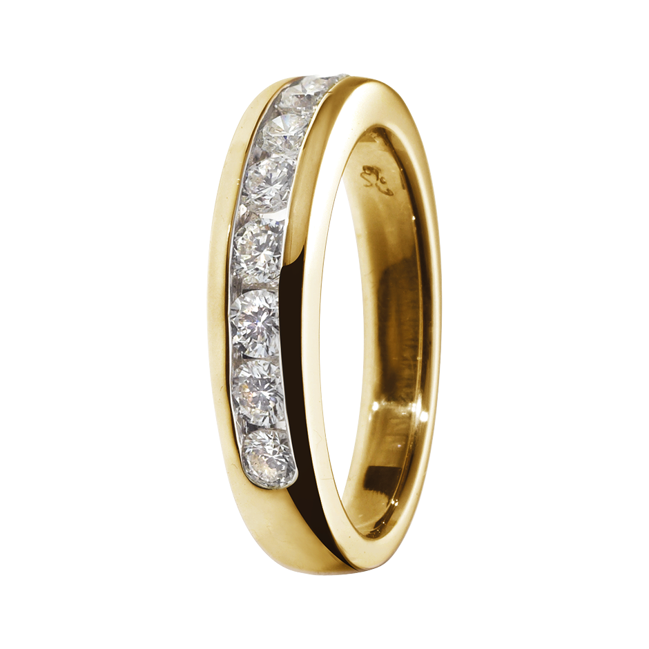 Anello trilogy intrecciato in oro giallo con zirconi | - La tua g Anello trilogy intrecciato in oro giallo con zirconi | - La tua g