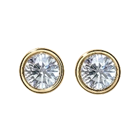 Diamant Ohrstecker Gelbgold