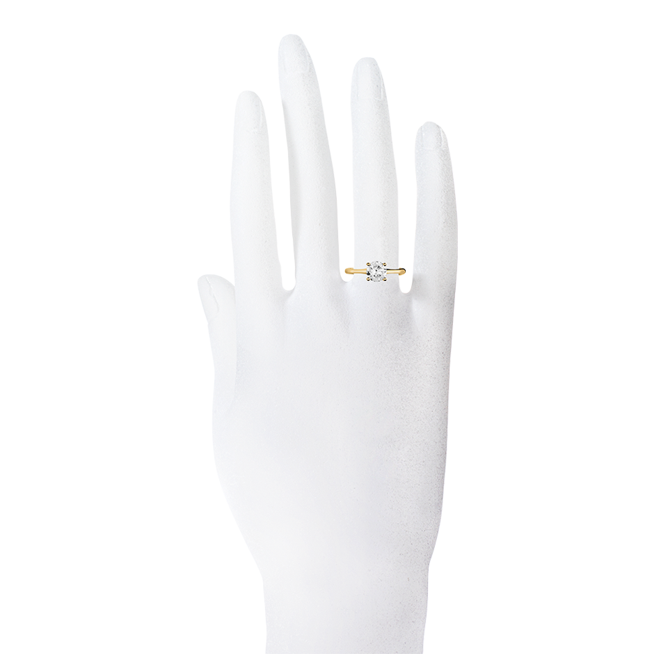 yellow gold - round