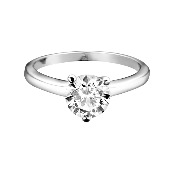 white gold - round