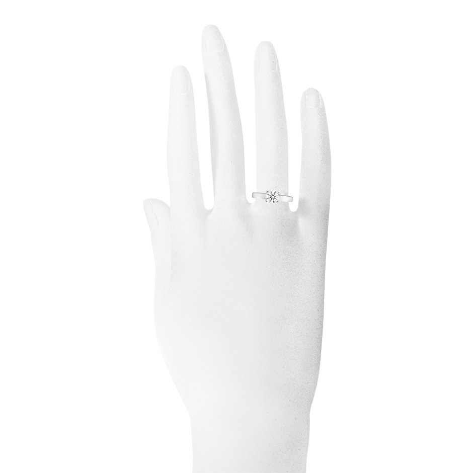 white gold - round