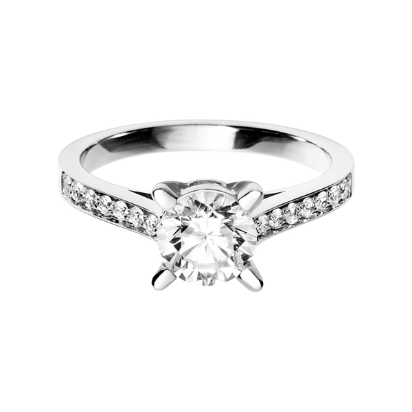 white gold - round