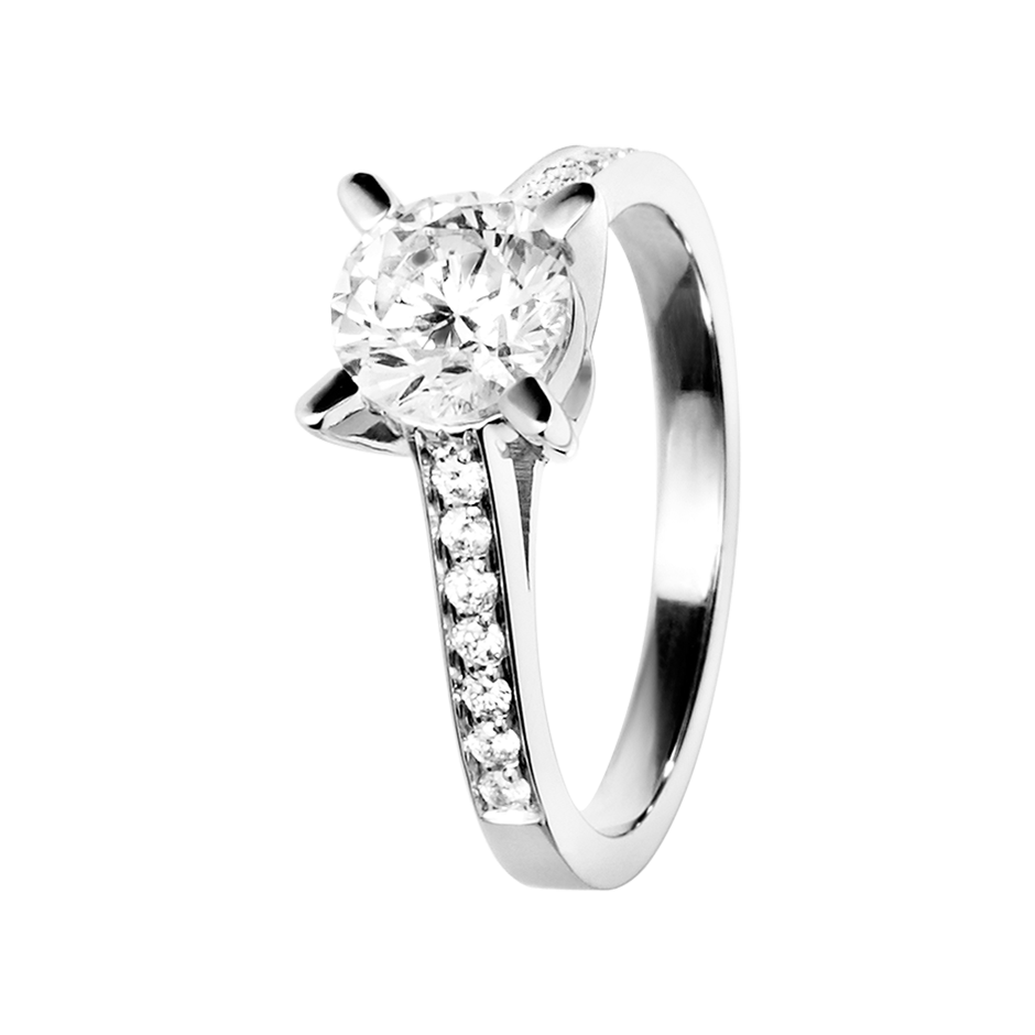 white gold - round