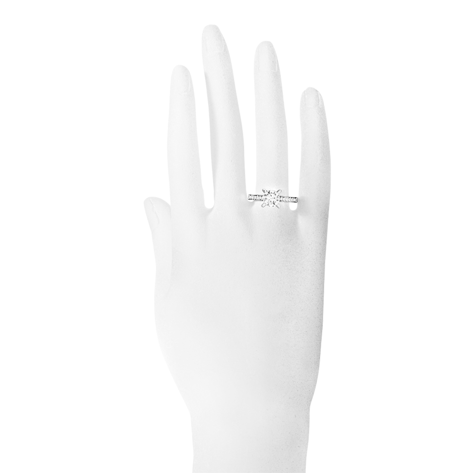 white gold - round