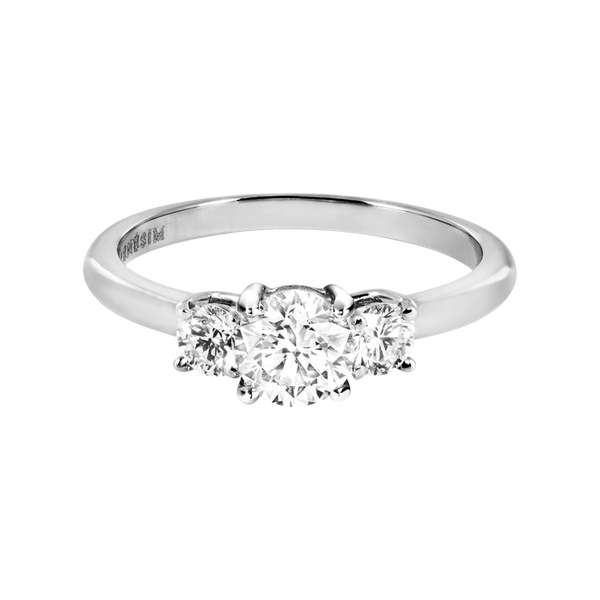 white gold - round