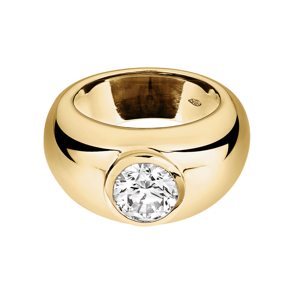 yellow gold - round