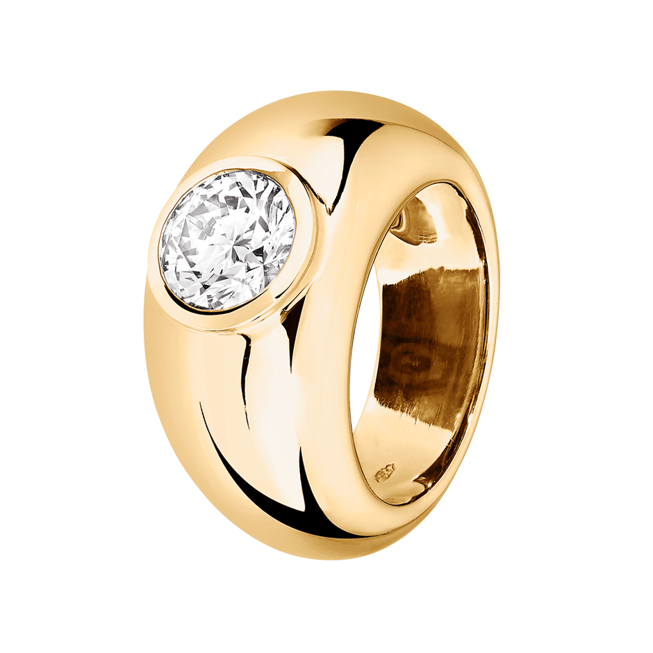 yellow gold - round