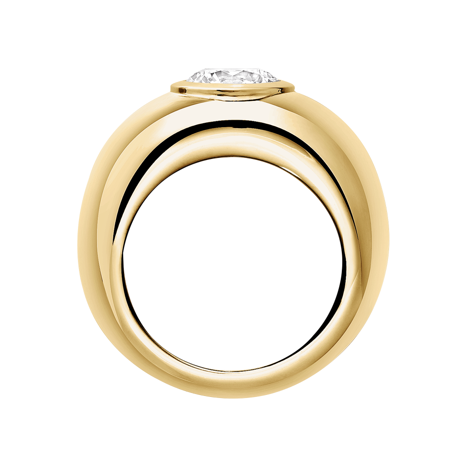 yellow gold - round