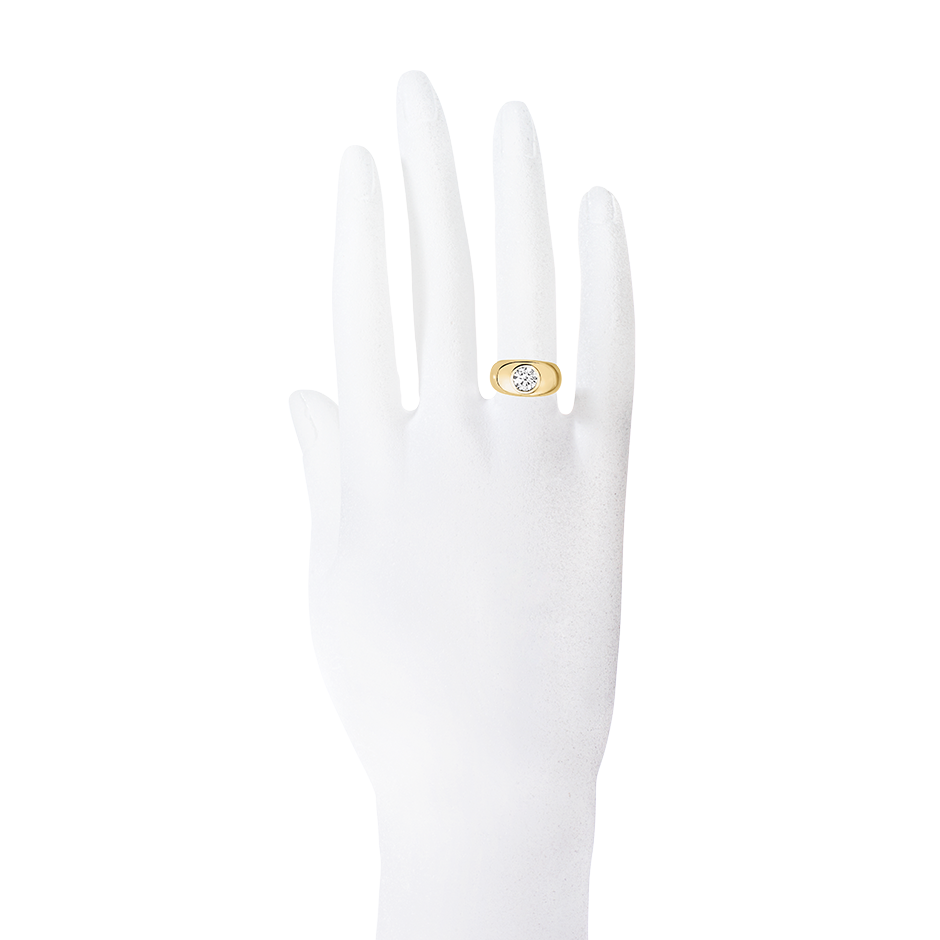 yellow gold - round