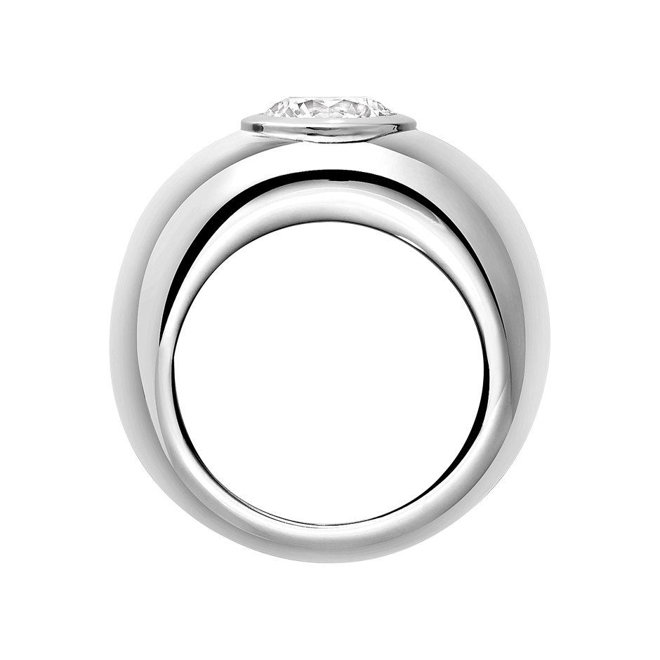 white gold - round