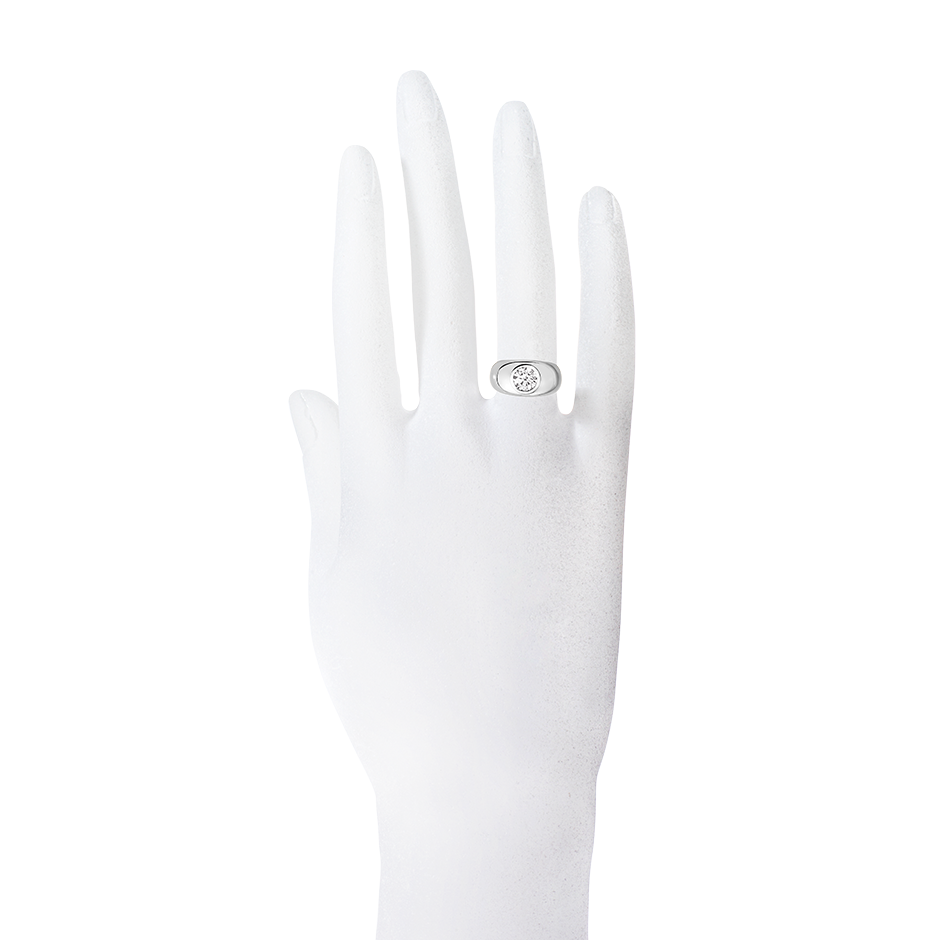 white gold - round