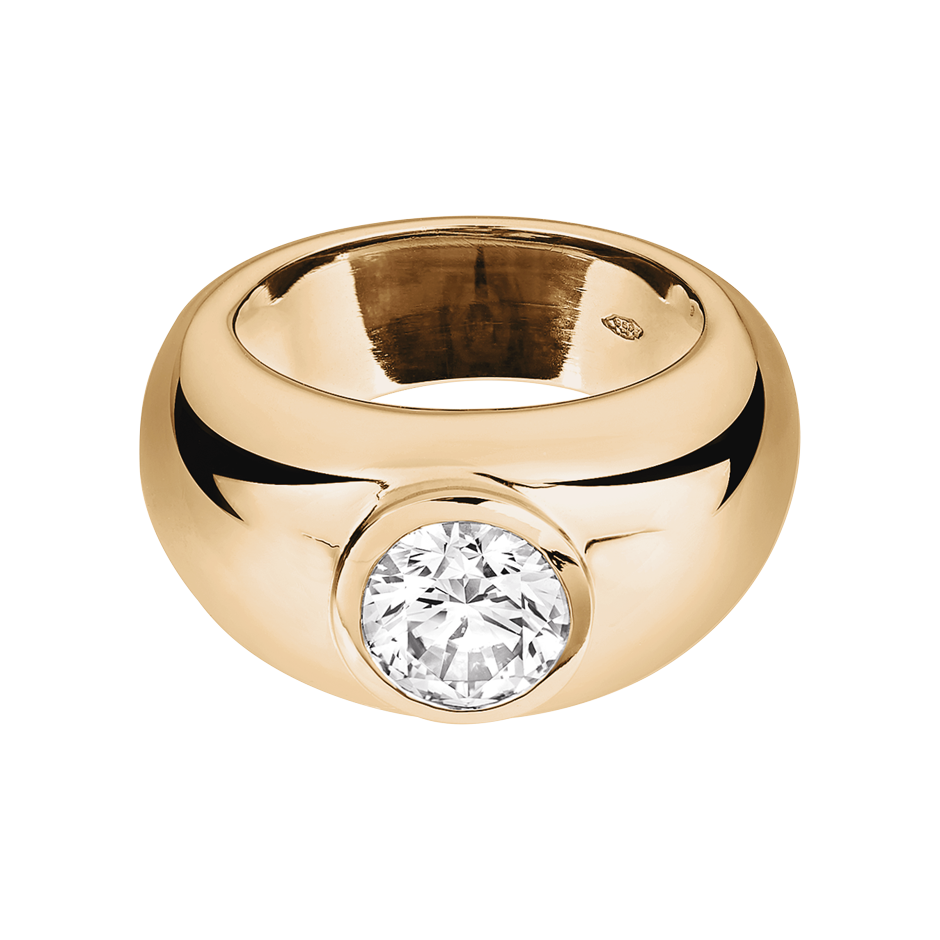 rose gold - round
