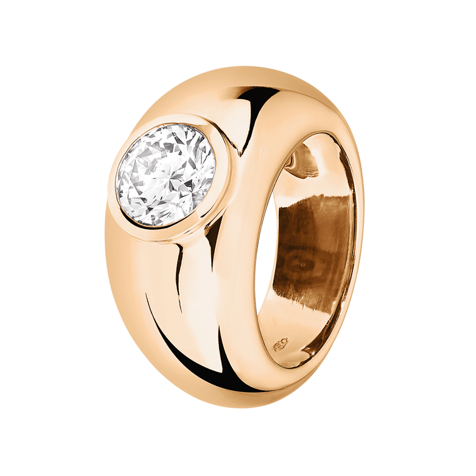 rose gold - round