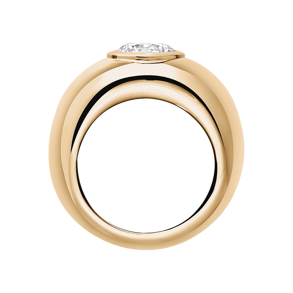 rose gold - round