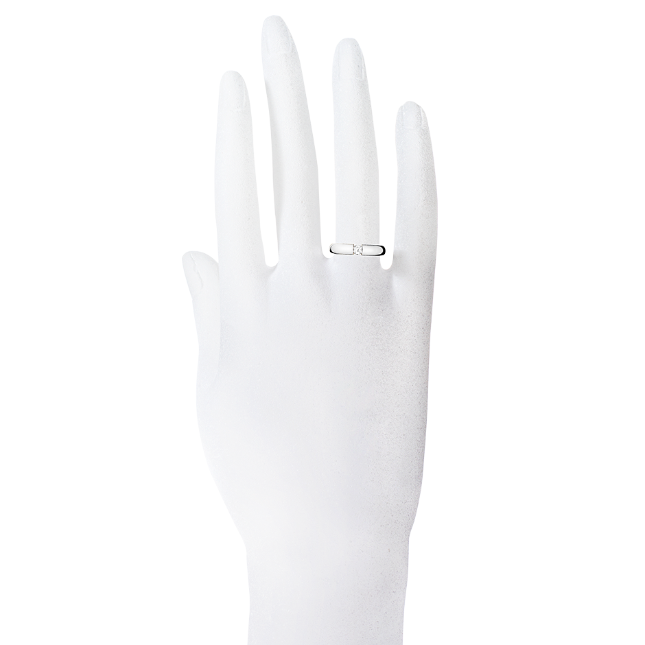 white gold - round