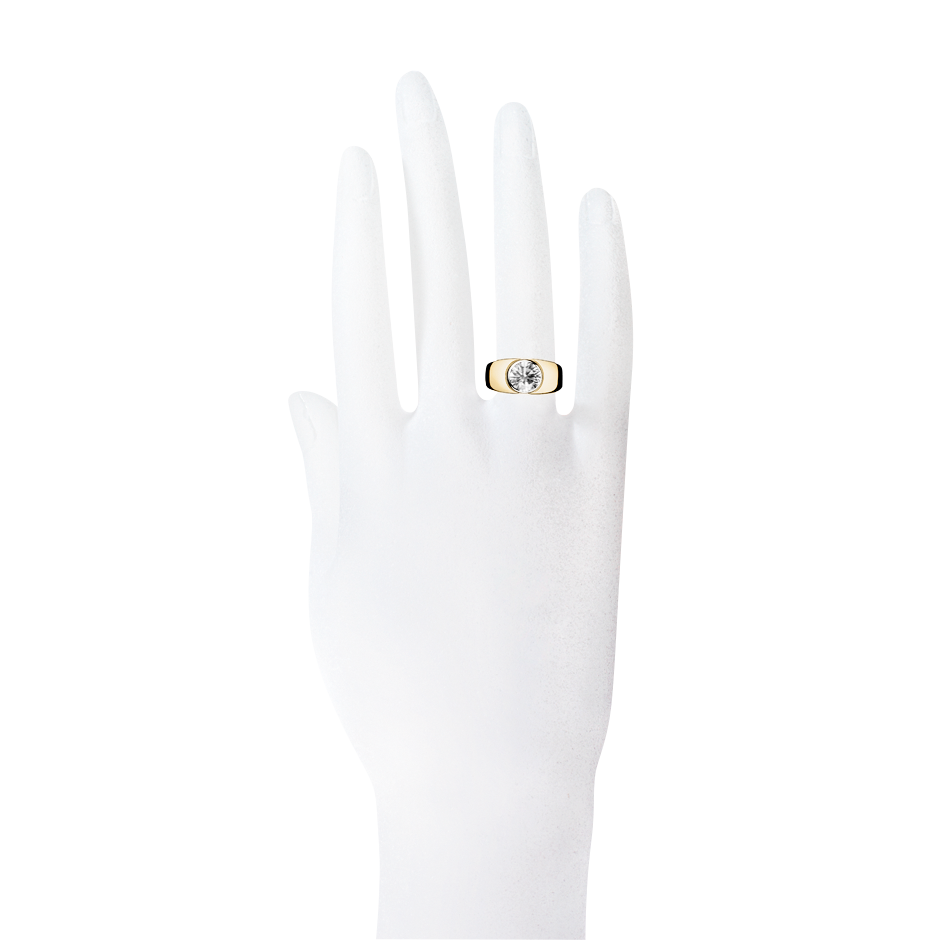 yellow gold - round
