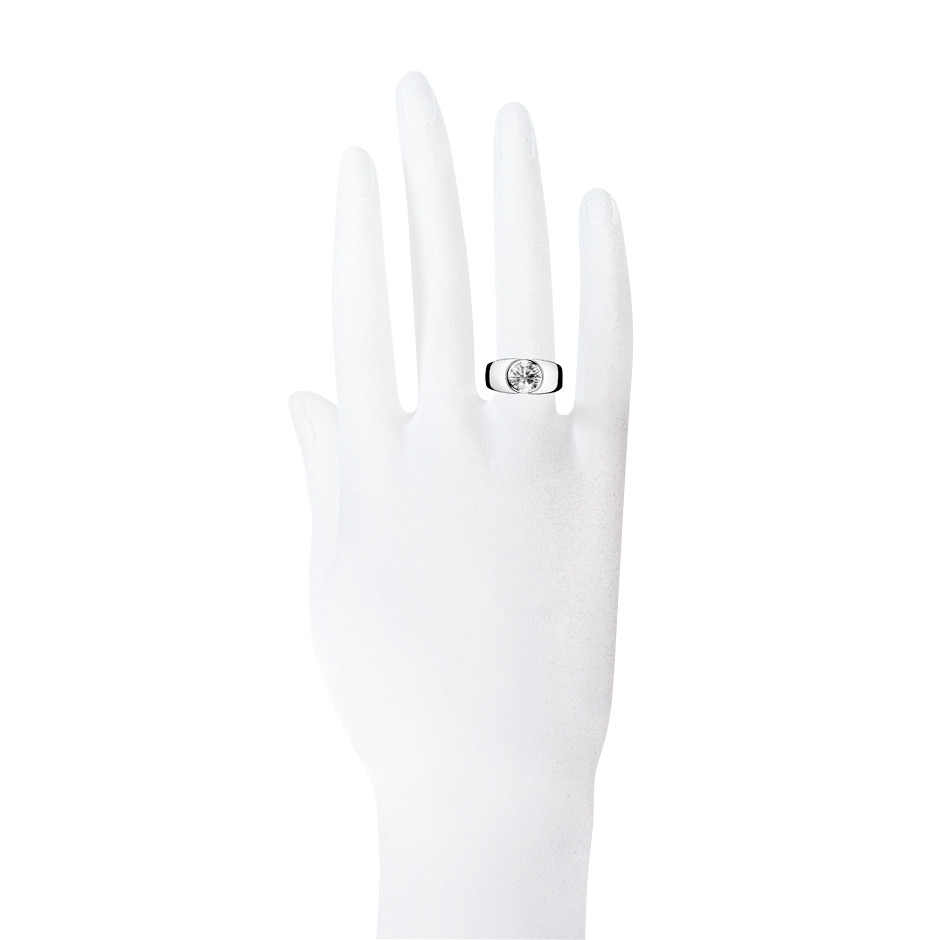white gold - round