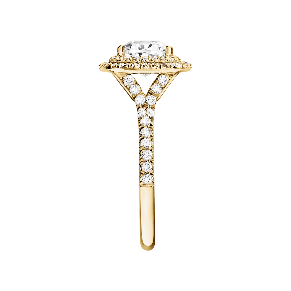 yellow gold - cushion