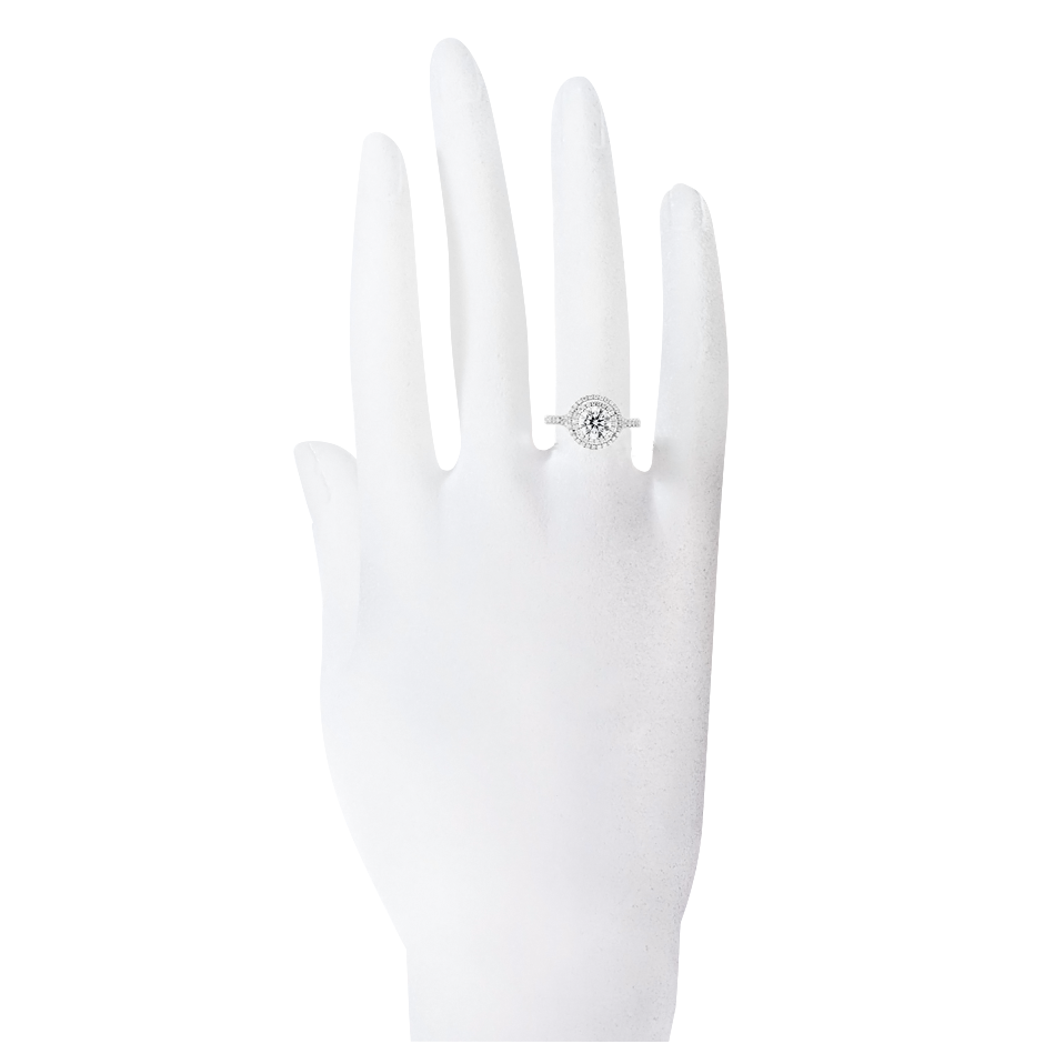white gold - round