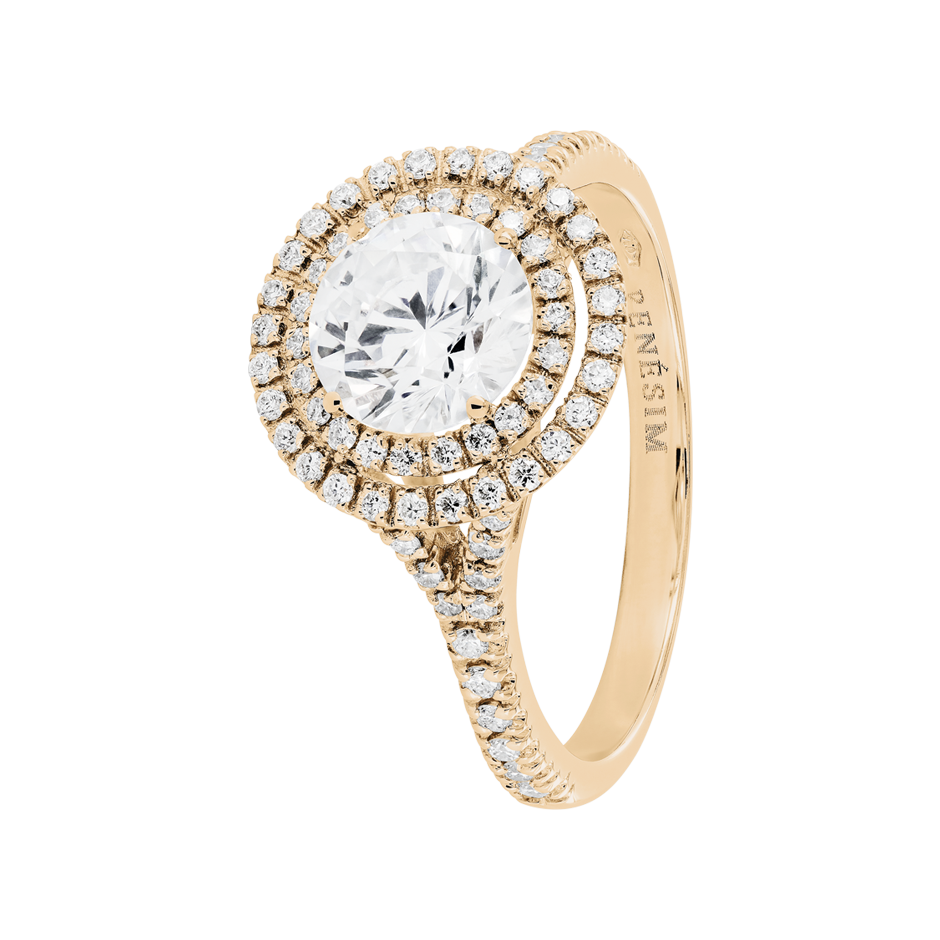 rose gold - round